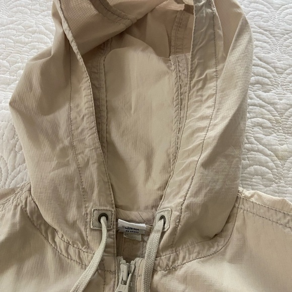 GAP Utility Jacket Light Tan Hood Long Sleeve With Buttons Pockets Size XS - Picture 5 of 12